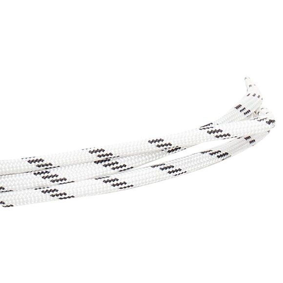 MARNI white black leather trim half wired rope tie wrap belt